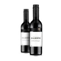 Mini Vinho Tinto Fino Cabernet Sauvignon Seco Halberth com rolha 375ml