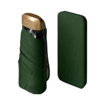 Mini Vinil Folding Pocket Umbrella, Proteção UV Ultravioleta, Sun Shade, Pequeno Cápsula Parasol