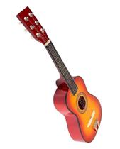 Mini Violão Infantil Acústico Aço Com Palheta Cor: Laranja Mini Violão Infantil Acústico Aço Com Palheta Cor: Laranja