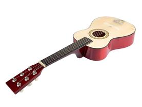 Mini Violão Infantil Acústico Aço Natural Com Palheta