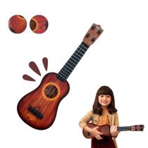 Mini Violão Infantil Acústico Brinquedo Criança 44cm Corda Aço Ajustáveis e Palheta Importway BW041