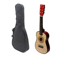 Mini Violão Infantil Acústico Cordas Aço Natural Com Capa