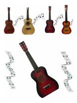 Mini Violão Infantil Acústico de Madeira 6 Cordas para Crianças Mini Violão Infantil Acústico de Madeira 6 Cordas para Crianças