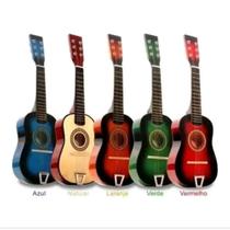Mini Violão Infantil Acustico Madeira Corda de Aço Palheta