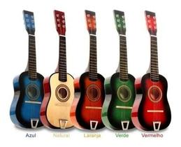 Mini Violão Palheta Crianças Infantil Corda Em Aço Acústico - TOYS
