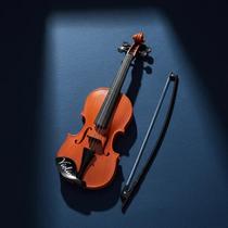 Mini Violino Infantil Acústico Com 4 Cordas e Arco Brinquedo