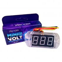 Mini voltímetro automotivo 12v 24v medidor bateria zendel