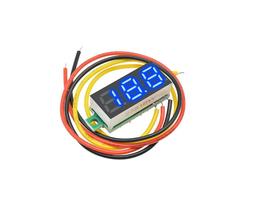 Mini Voltímetro Digital 0-100V Vermelho para Medição de Tensão