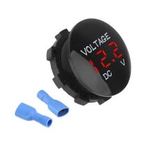 Mini Voltímetro Digital 12V-24V Com Display LED Testador De Voltagem Para Carro, Moto, Barco, ATV,