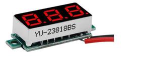 Mini Voltímetro Digital 3 Fios Led 0-100v Remote Bateria Som - Kit c/10
