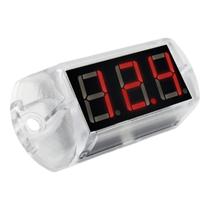 Mini Voltímetro Digital Automotivo LED Vermelho Medidor de Tensão Bateria Carro - Zendel