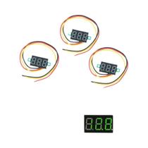 Mini Voltímetro Digital LED De 0,36 Polegadas Com 3 Fios, Módulo De Medição De Tensão DC 0-30V,