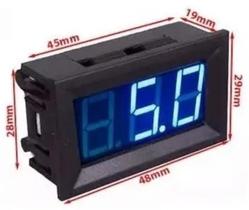 Mini Voltímetro Digital Som Automotivo Capa Painel 12V