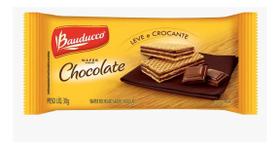 Mini Wafer Chocolate Bauducco Sachê 30G Pacote C/24 Unidades