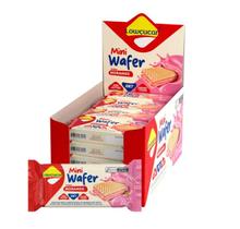 Mini Wafer Morango Zero Lactose, Zero Açúcar Lowçucar - 20 unidades de 22g Mini Wafer Morango Zero Lactose, Zero Açúcar Lowçucar - 20 unidades de 22g