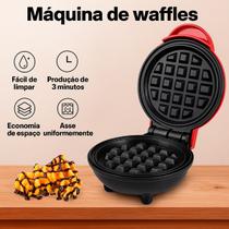 Mini Waffle Elétrica Com Design Clássico E Prático 110V