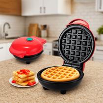 Mini Waffle Elétrica Compacta Ideal Para Panqueca Americana 110V Mini Waffle Elétrica Compacta Ideal Para Panqueca Americana 110V