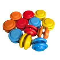 Mini YoYo de Plástico Colorido - 12 Unidades