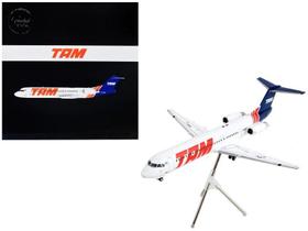 Miniatur Avião GeminiJets TAM Linhas Aéreas Fokker 100 1:400 cor:branco