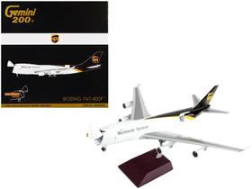 Miniatur Avião GeminiJets UPS Airlines Boeing 747-400F 1:200 cor:branco