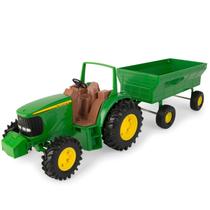 Miniatura 1:16 Trator Com Vagão John Deere (37163)