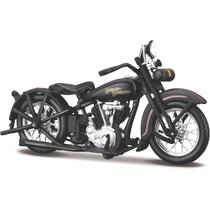 Miniatura - 1:18 - 1928 Harley-Davidson JDH Twin Cam Preto - Series 41 - Maisto