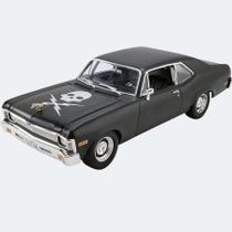 Miniatura 1:18 1971 Chevy Nova Preto Fosco Prova de Morte GMP Miniatura 1:18 1971 Chevy Nova Preto Fosco Prova de Morte GMP