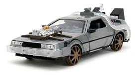 Miniatura 1:24 Carro De Volta Para O Futuro 3 Com Luz - Jada Miniatura 1:24 Carro De Volta Para O Futuro 3 Com Luz - Jada