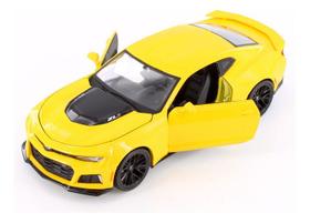 Miniatura 1:24 Chevrolet Camaro Zl 1 2017 Amarelo Maisto