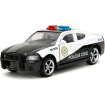 Miniatura - 1:32 - 2006 Dodge Charger Polícia Civil - Velozes e Furiosos - Jada Toys 33666