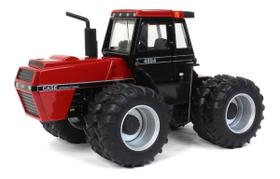 Miniatura 1/32 trator 4wd rodas duplas ertl case ih vermelho