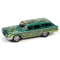 Miniatura - 1:64 - 1960 Ford Country Squire - Rat Finnk - Collector Tin - Johnny Lightning JCLT006B