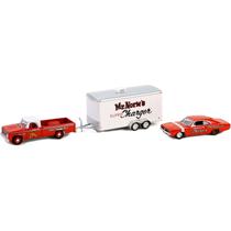 Miniatura - 1:64 - 1966 Dodge D 100 And 1969 Dodge Charger - Racing Hitch & Tow 5 - Greenlight 31170 Miniatura - 1:64 - 1966 Dodge D 100 And 1969 Dodge Charger - Racing Hitch & Tow 5 - Greenlight 31170