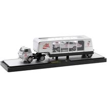 Miniatura - 1:64 - 1966 Dodge L600 COE & 1966 Dodge Charger Gasser - Auto-Haulers Coca-Cola TW18 - M2 Machines