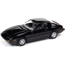 Miniatura - 1:64 - 1981 Mazda RX-7 Preto - Classic Gold Collection - Johnny Lightning JLCG027