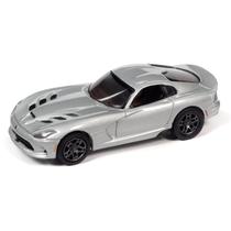 Miniatura - 1:64 - 2014 Dodge Viper SRT - Prata - Classic Gold - Johnny Lightning - JLCG030B