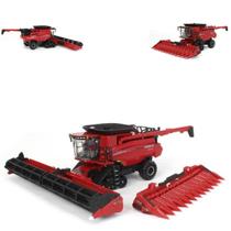 Miniatura 1/64 Colheitadeira Case IH 7250 Milho e Grãos ERTL cor:vermelho