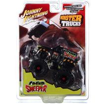 Miniatura - 1:64 - Creep Sweeper Monster Truck Black - Monster Trucks - Johnny Lightning JLSP310