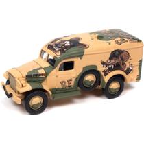 Miniatura - 1:64 - Dodge WC54 Ambulance - Rat Fink - Bege - Pop Culture - Johnny Lightning - JLPC015