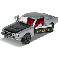 Miniatura - 1:64 - Ford Mustang Fastback Police c/ Lata - Metal Series - Majorette