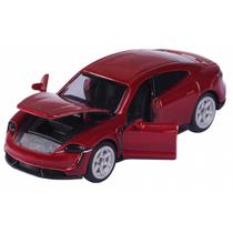 Miniatura - 1:64 - Porsche Taycan Turbo S Vermelho - Porsche Edition - Majorette