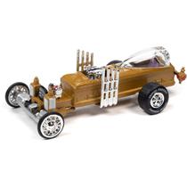 Miniatura - 1:64 - The Munster Drag-U-La - Dourado - Pop Cultura - Johnny Lightning - JLPC008