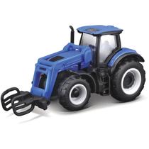 Miniatura - 1:64 - Trator Agrícola New Holland T7.315 c/ Carregador Frontal - Maisto 12525