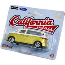 Miniatura - 1:64 - Volkswagen ID Buzz Amarelo - California Minis - Welly