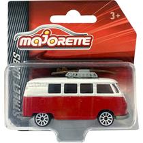 Miniatura - 1:64 - Volkswagen T1 Kombi Vermelha - Street Cars - Majorette 212053051CT1