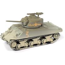 Miniatura - 1:64 - WWII M4a4 Sherman Tank - Verde - WW2 History Revealed - Johnny Lightning - JLML010B