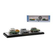 Miniatura 1960 VW Kombi Kit 3 Carros 1:64 M2 Machines Miniatura 1960 VW Kombi Kit 3 Carros 1:64 M2 Machines