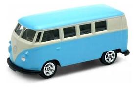 Miniatura 1963 Volkswagen T1 Bus Kombi Azul 1/64 California Miniatura 1963 Volkswagen T1 Bus Kombi Azul 1/64 California