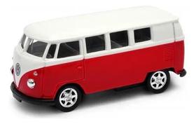 Miniatura 1963 Volkswagen T1 Bus Kombi Vermelho 1/64 Miniatura 1963 Volkswagen T1 Bus Kombi Vermelho 1/64