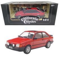 Miniatura 1987 Ford Escort XR3 California Classics 1/24 Vermelho - California Toys